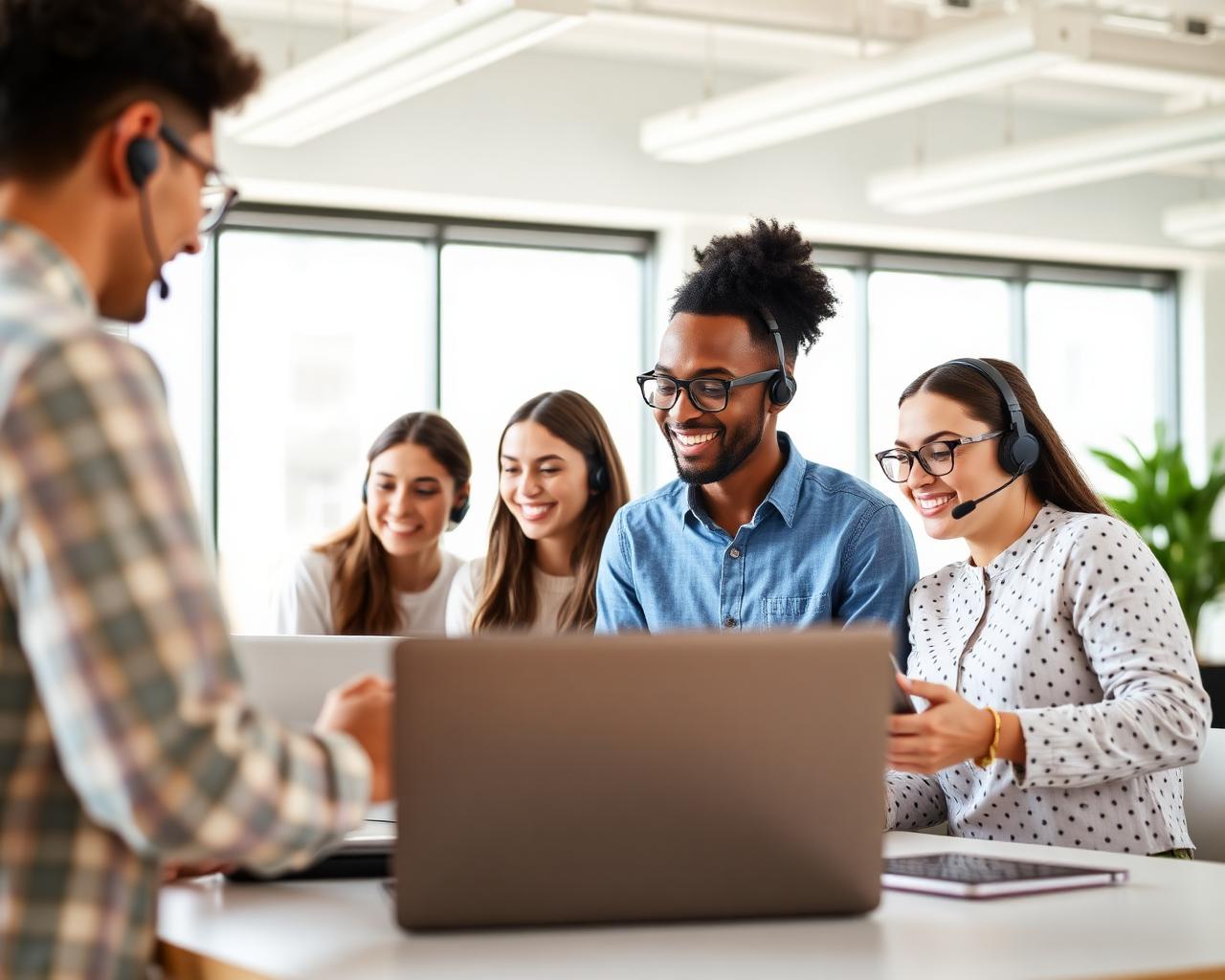 Support team using DeskAI